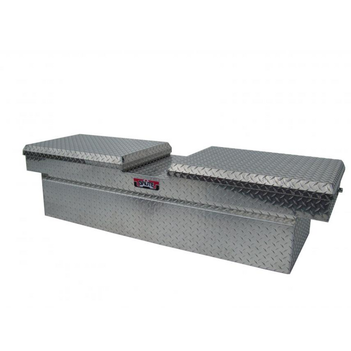 Brute Crossover Tool Box Gull Wing Lid Bright Aluminum Full Size Step Side & Down Size Shallow Depth Model RB153GW