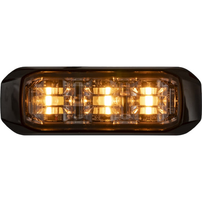 Buyers Products 5 Inch Wide Angle Tri-Color LED Amber/Green/Clear Strobe Light Model 8891829