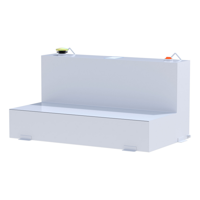 UWS White 75-Gallon L-Shape Steel Transfer Tank Model ST-75-L-W