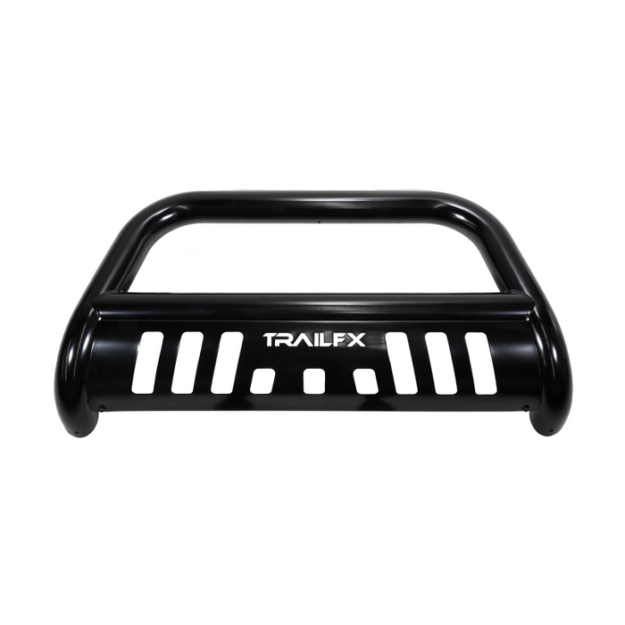 TrailFX 3" Round Bull Bar w/ Skid Plate w/ Light Option Black Steel Model B0040B