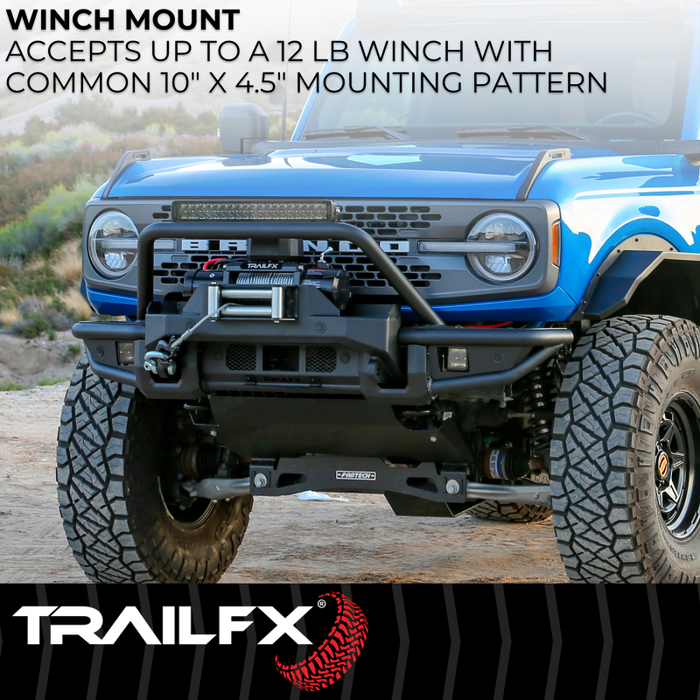 TrailFX Front Bumper w/ Winch Mount Model BR002T