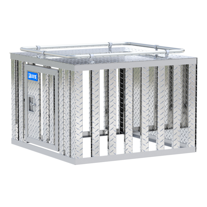 UWS Bright Aluminum 36" x 36" Single-Door Dog Box Model DB-3636