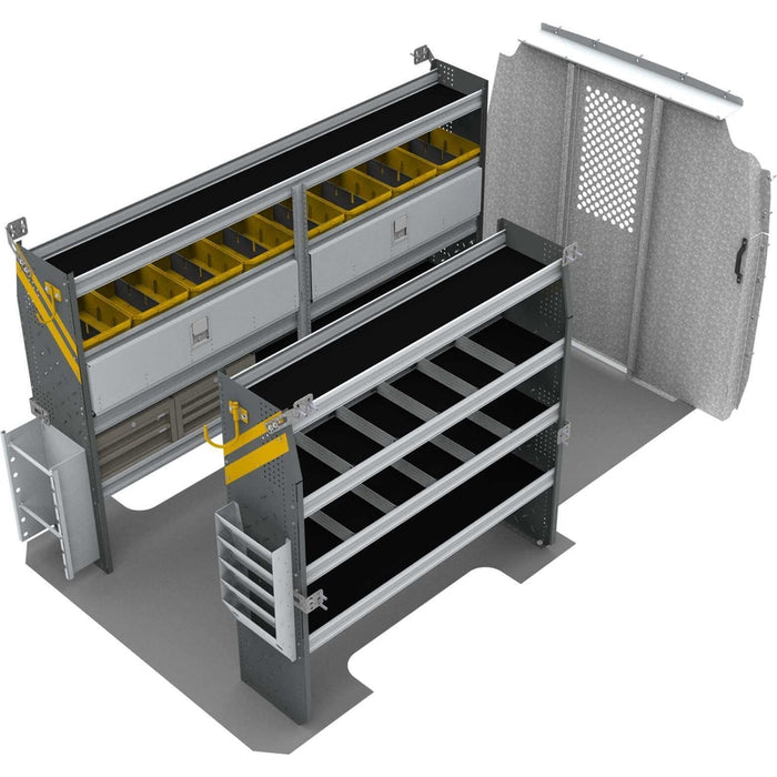 Ranger Design Electrician Van Shelving Package for Mercedes Sprinter Low Roof 144" Wheelbase Model DLS-11