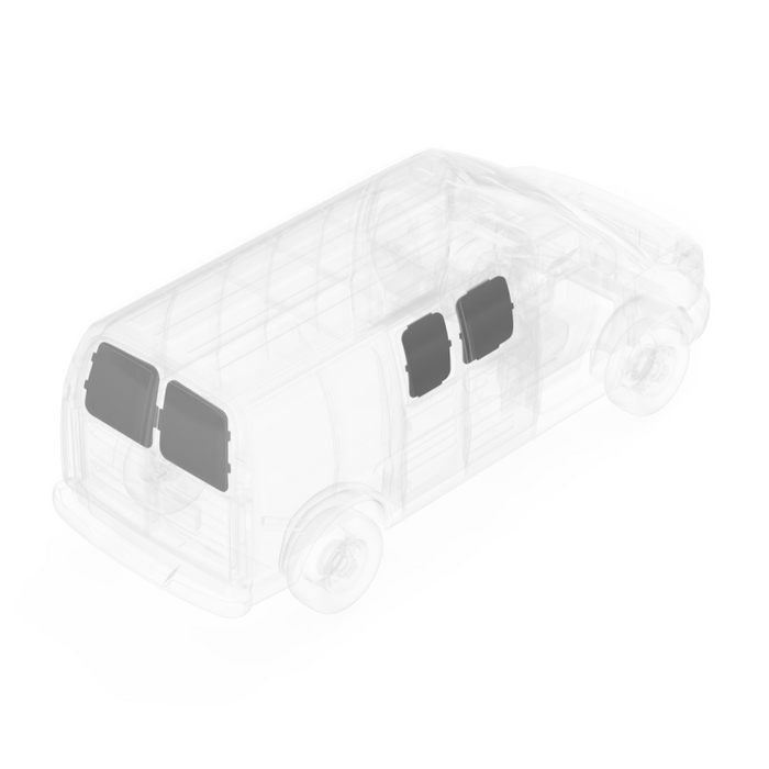LEGEND DuraTherm Door Liner ONLY - Hinged Side Doors GMC Savana/Chevy Express Cargo Van (all Wheelbase lengths) - White Model 303-114-2614.3