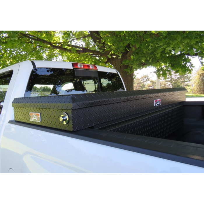 Brute Crossover Tool Box Single Lid Textured Black Mid Size/Down Size Wide & Shallow Model RB155FL-BT