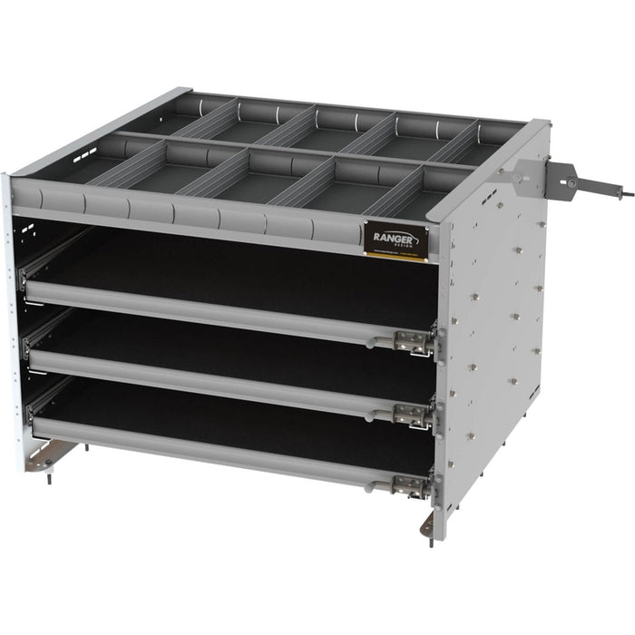 Ranger Design Axess Sliding Cargo Tray with 1 shelf 30"H - 3 drawers Model 5032-3