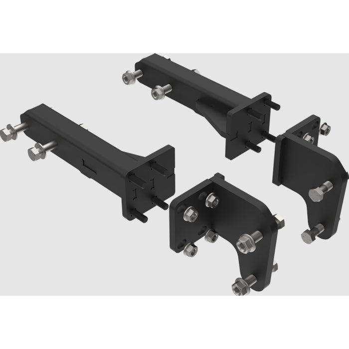 Ex-Guard Extreme-Duty Full-Height Coverage Black Grille Guard Kit w/ Mounting Bracket Model FX-50BG3-RM4519-KIT