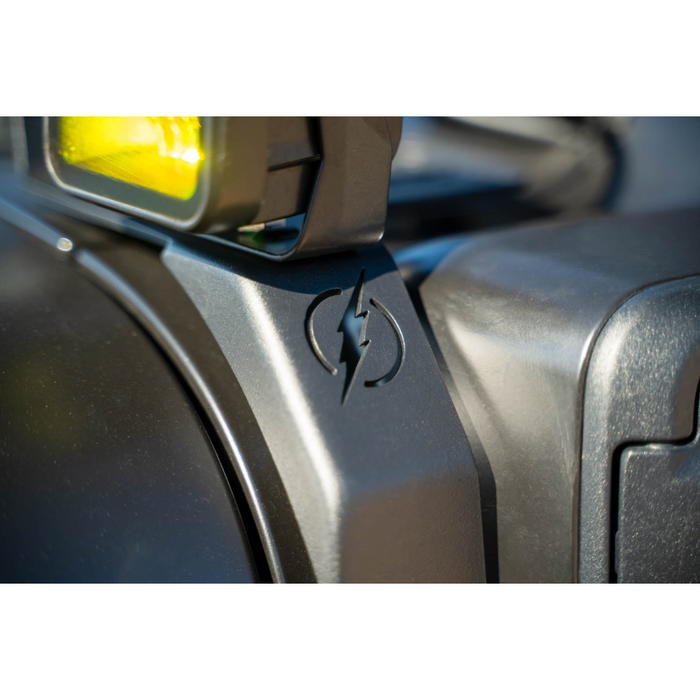 DV8 Offroad 2020-2026 Jeep Wrangler JL JLU 4xe Gladiator JT Dual Light Pod Mounts Model LBJL-12