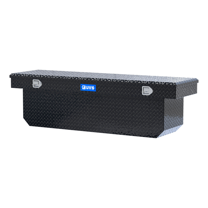UWS 72" Deep Angled Crossover Truck Tool Box Model TBSD-72-A-BLK