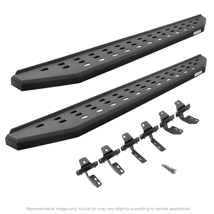 Go Rhino RB20 Running Boards with Mounting Brackets Kit Crew Max Only Model 69443687T