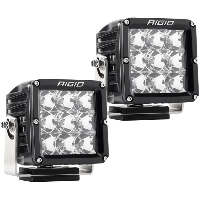 Rigid Industries D-XL PRO LED Light, Flood Optic, Surface Mount, Black Housing, Pair Model 322113