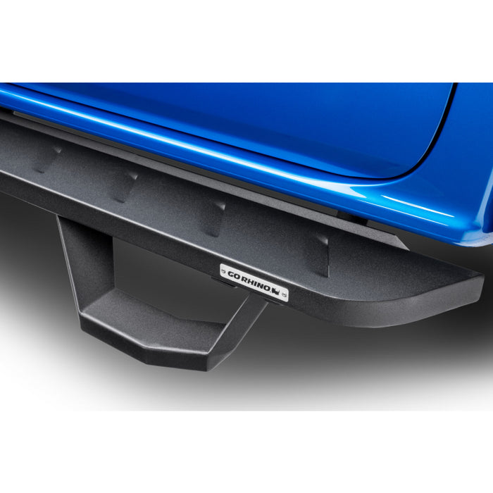 Go Rhino RB10 Running Boards with Mounting Brackets With 2 Pairs Drop Steps Kit Model 6344256820PC