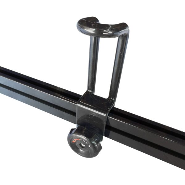 Vantech 2-Bar Black Aluminum 42"- 46" (W) Universal Pickup Topper/Cap Ladder Rack System Model H1093B