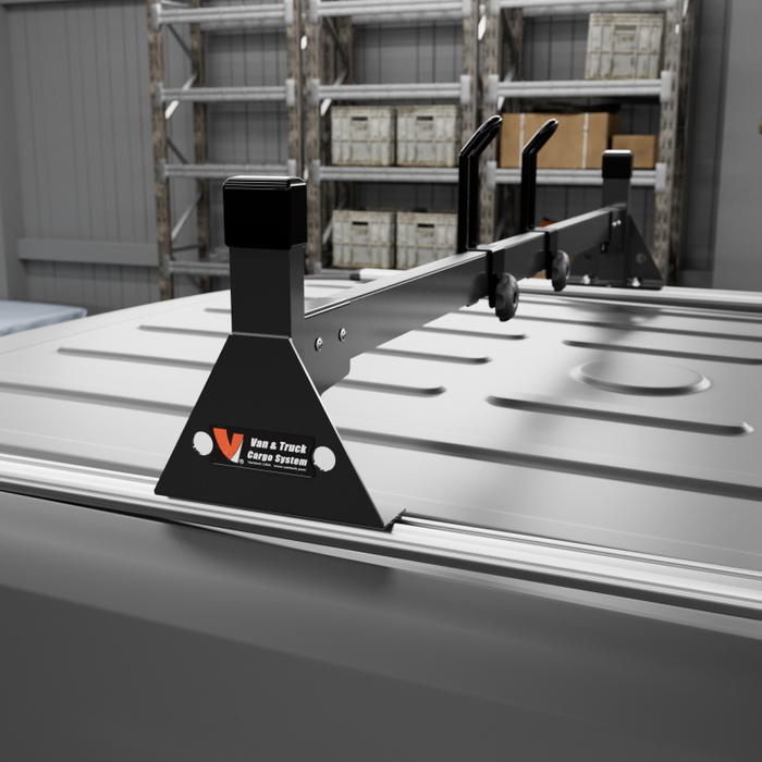 Vantech 3-Bar Black Aluminum Ladder Rack System Mercedes Sprinter 2007-current High Roof Model H2666B