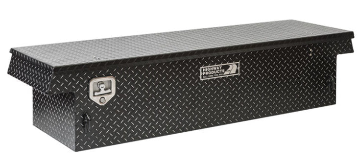 Highway Products’ Standard Profile saddle style toolbox allows for maximum bed capacity and rear window visibility.