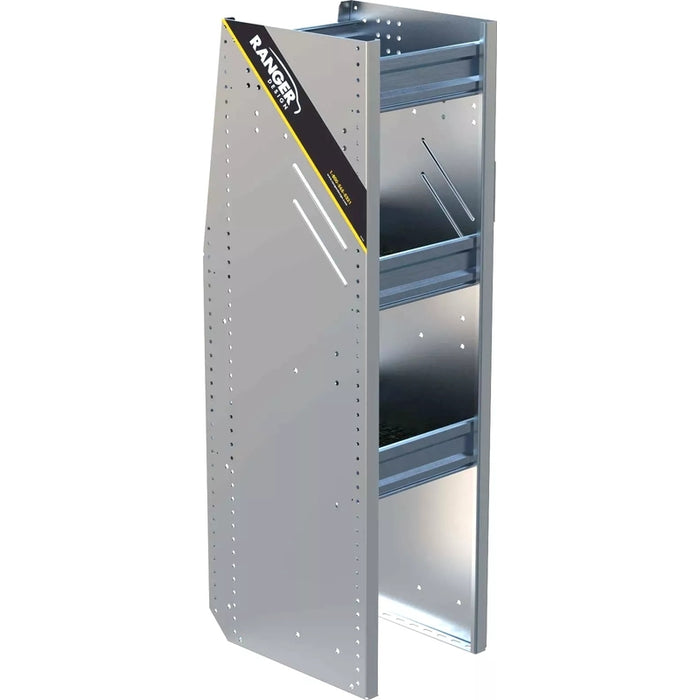 Ranger Design N4 3 Tray Aluminum Bookshelf for Low Roof Vans 16"x12"x44.5" Model N4-RA12-3