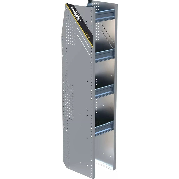 Ranger Design N5 4 Tray Aluminum Bookshelf for High Roof Vans 16"x12"x62" Model N5-RA12-4