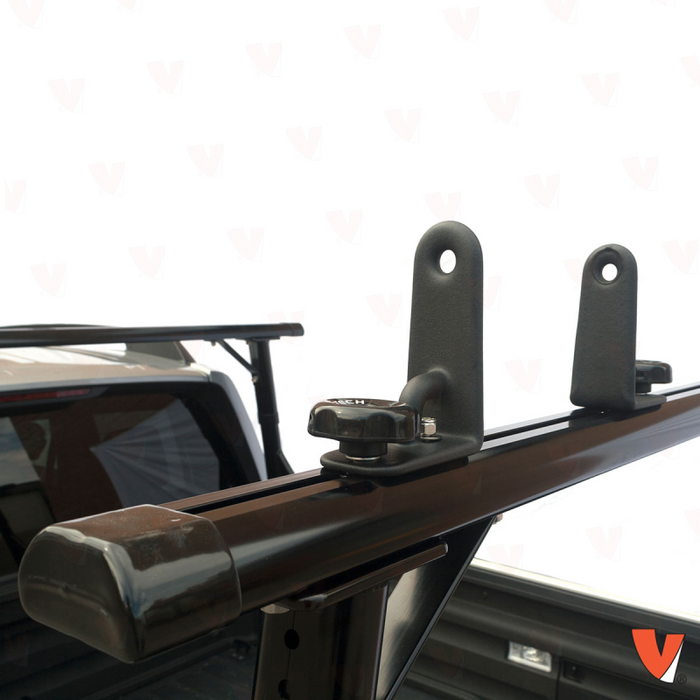 Vantech RAM 1500 / 2500 / 3500 2012-On (Ram Box Model Only) Black Aluminum 55" Ladder Rack System Factory Track Model P3510B