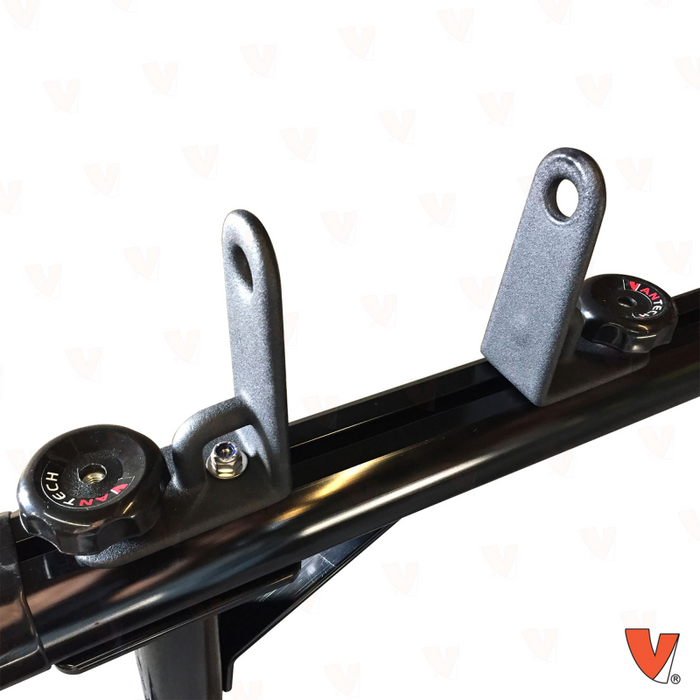 Vantech RAM 1500 / 2500 / 3500 2012-On (Ram Box Model Only) Black Aluminum 55" Ladder Rack System Factory Track Model P3510B