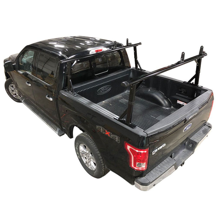 Vantech Universal Pickup Black Aluminum 72" Ladder Rack System Bolt-On Model P3052B