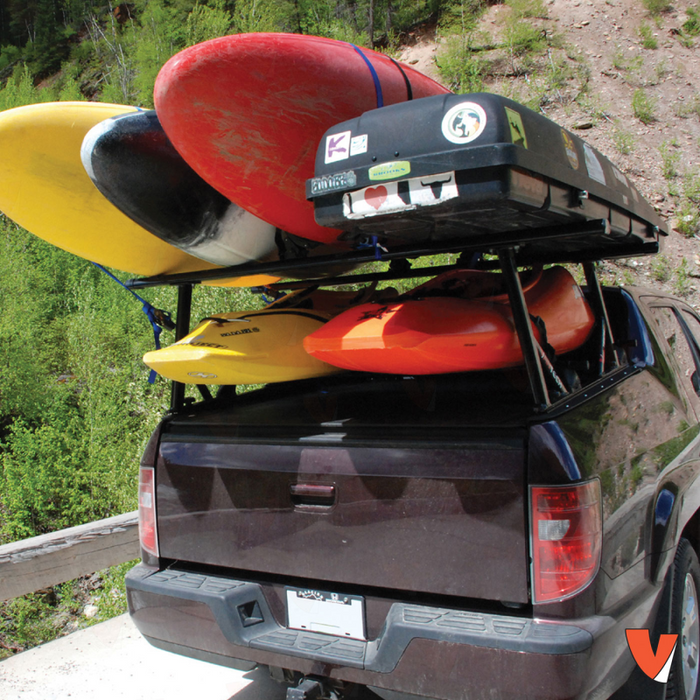 Vantech Honda Ridgeline 2005-16 (All trims) Black Aluminum 65" Ladder Rack System Bolt-On Model P3309B