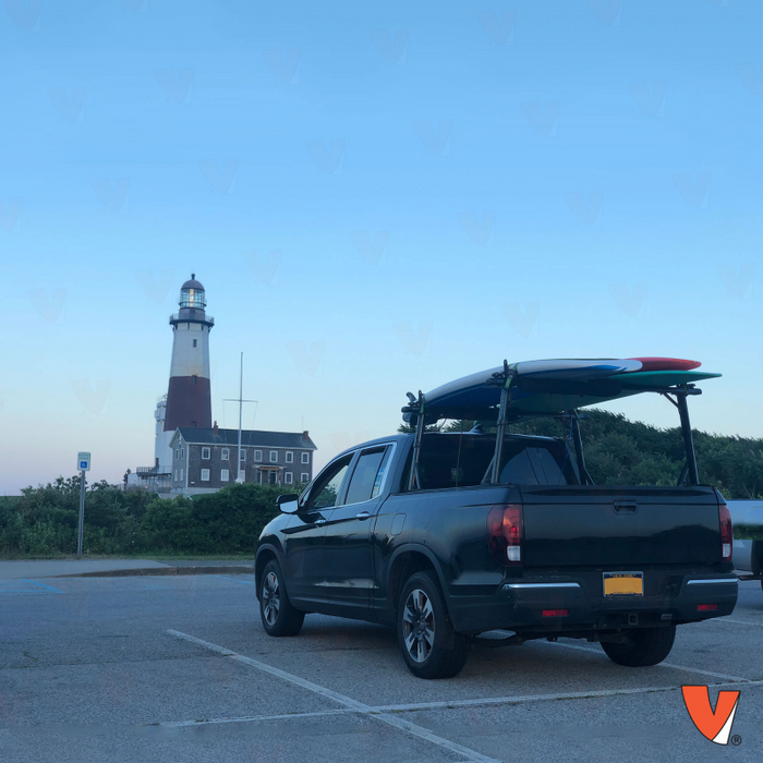 Vantech Honda Ridgeline 2005-16 (All trims) Black Aluminum 65" Ladder Rack System Bolt-On Model P3309B