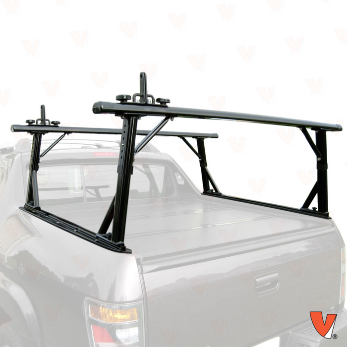 Vantech Honda Ridgeline 2005-16 (All trims) Black Aluminum 65" Ladder Rack System Bolt-On Model P3309B