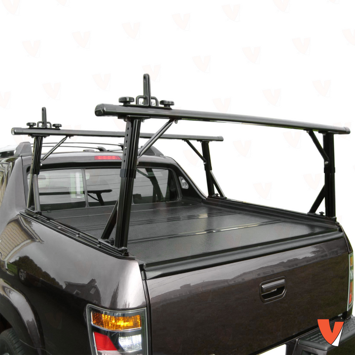 Vantech Honda Ridgeline 2005-16 (All trims) Black Aluminum 65" Ladder Rack System Bolt-On Model P3309B