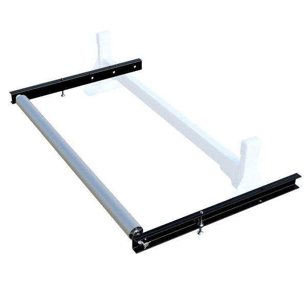 Vantech H1 57 Roller System With 24" Extension Plate – White, Roof Mount