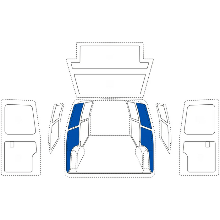 Sortimo SowaFlex Wall Liner Mercedes Sprinter 170" Wheelbase Standard/High Roof Dual Side Doors Model 1000000050