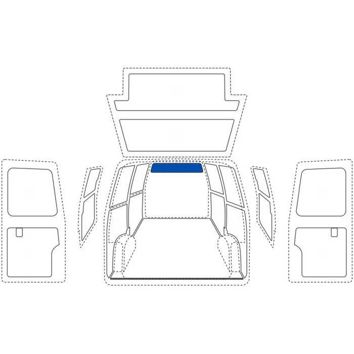 Sortimo SowaFlex Ceiling Liner Mercedes Sprinter 170" Wheelbase High Roof Single Side Door Model 1000002255