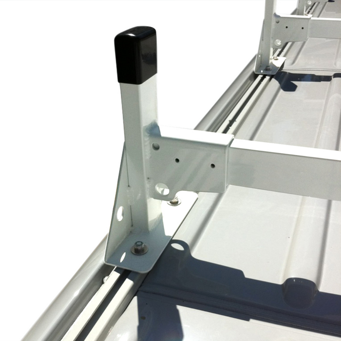 Vantech 3-Bar White Aluminum Ladder Rack System Mercedes Sprinter 2007-current High Roof Model H2666W