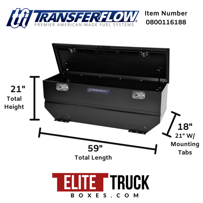 Transfer Flow 40 Gallon Auxiliary Diesel Fuel Tank Tool Box Combo - TRAX 4 Model 0800116188