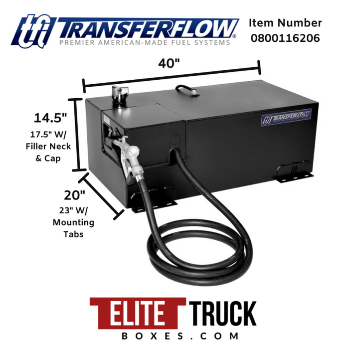 Transfer Flow 40 Gallon Fuel Transfer Tank System Diesel or Gasoline Model 0800116206