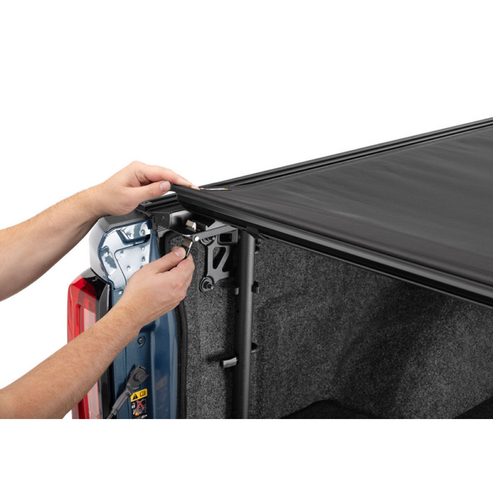 Truxedo Pro X15 TS Soft Roll-Up Tonneau Cover W/ T-Slot Rails Black Model 1297616
