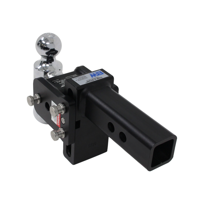 B&W Trailer Hitches Dual Ball Mount Hitches 2" Adj Ball Mount 3" Drop/3-1/2" Rise, Browning™ Model TS10033BB