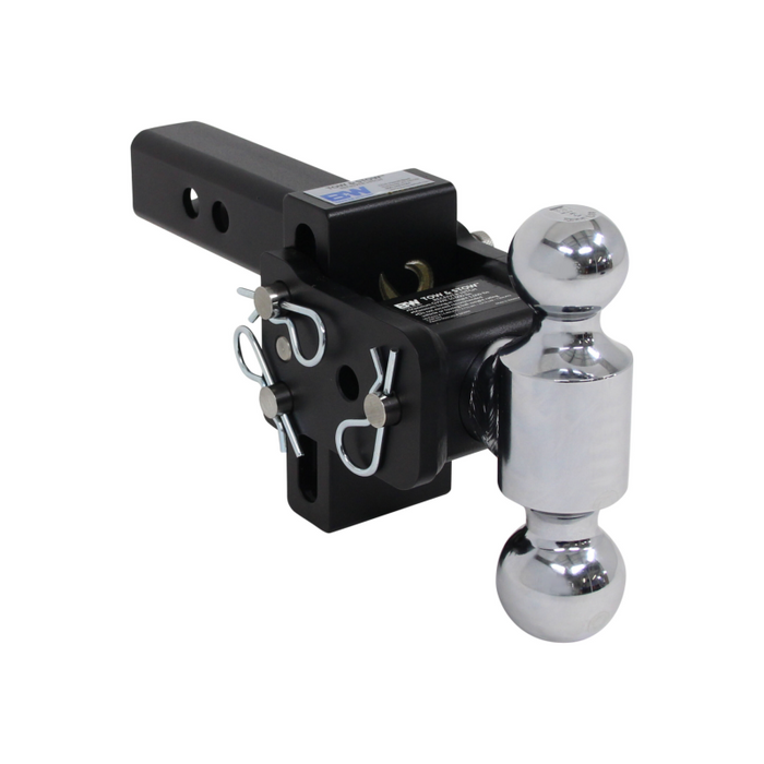 B&W Trailer Hitches Dual Ball Mount Hitches 2" Adj Ball Mount 3" Drop/3-1/2" Rise, Browning™ Model TS10033BB