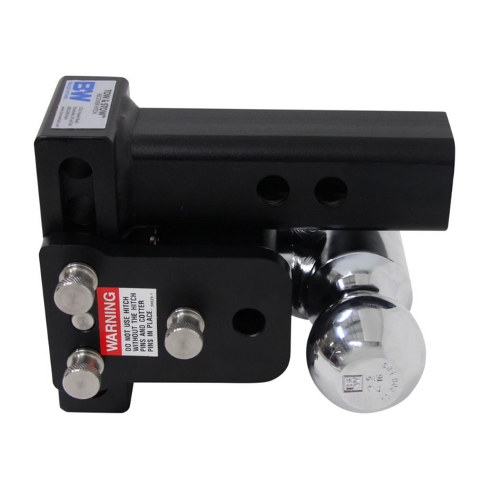 B&W Trailer Hitches Dual Ball Mount Hitches 2" Adj Ball Mount 3" Drop/3-1/2" Rise, Browning™ Model TS10033BB