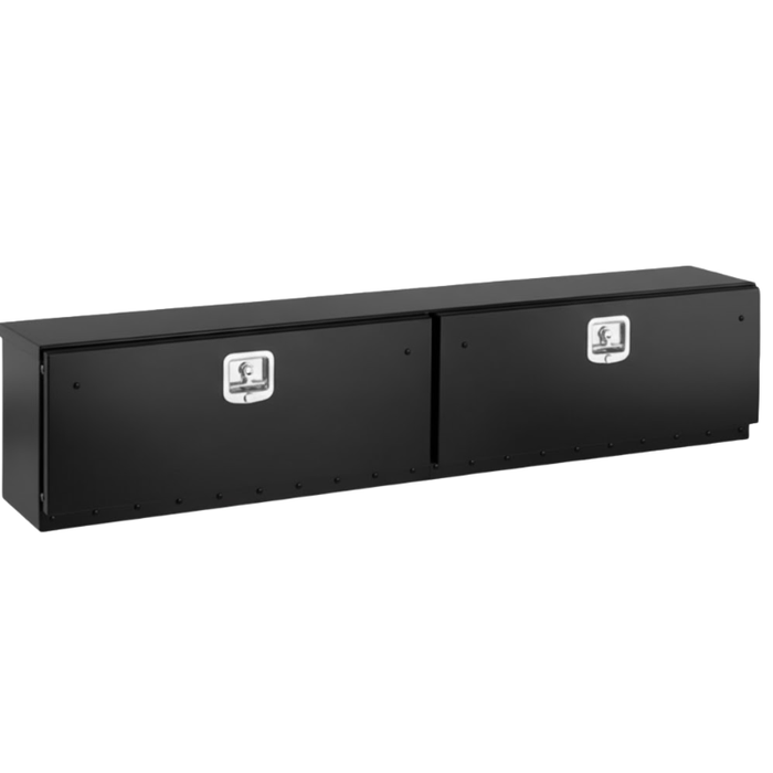 ProTech Top Mount Box -16Hx12Dx90L w/ 2 Smooth Drop Doors - Gloss Black Model 54-8682-90-GB