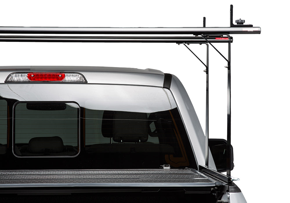 BAK BAKFlip CS Hard Folding Truck Bed Cover/Integrated Rack System - Rail Mounts Near Top of Bed Rail - 2005-2015 Toyota Tacoma 5' Bed with Deck Rail System Model 26406BT