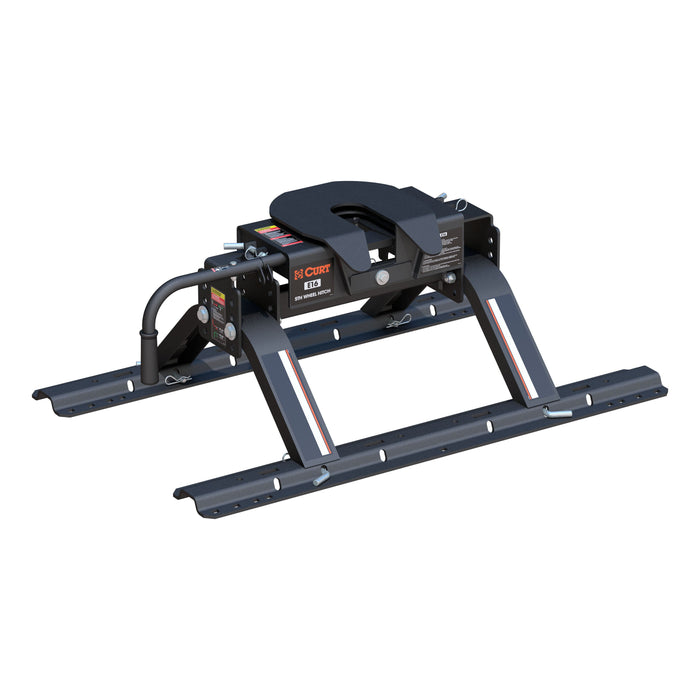 CURT E16 5th Wheel Hitch with Base Rails, 16,000 lbs Model 16116