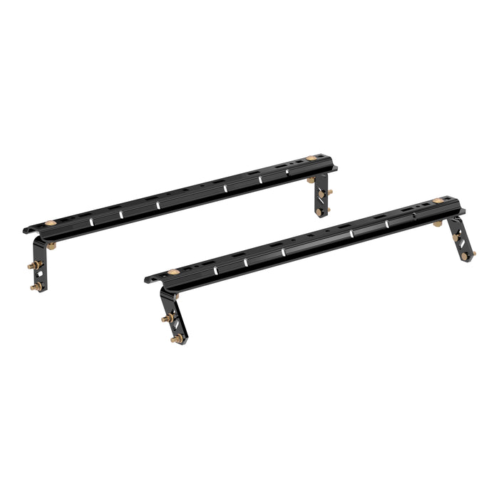 CURT Industry-Standard 5th Wheel Hitch Rails and 4-Bolt Brackets, Gloss Black, 25,000 Pounds Model 16150