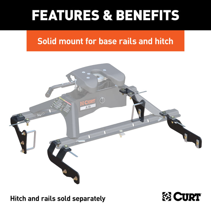 CURT 5th Wheel Installation Brackets, Select Ram 1500 Model 16307