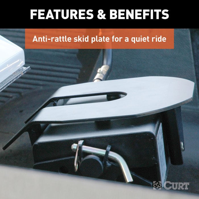 CURT E16 5th Wheel Slider Hitch for Short Bed Trucks, 16,000 lbs Model 16516