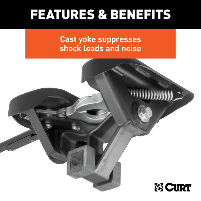 CURT A16 5th Wheel Hitch Head Only, Legs or Roller Required, 16,000 lbs Model 16520