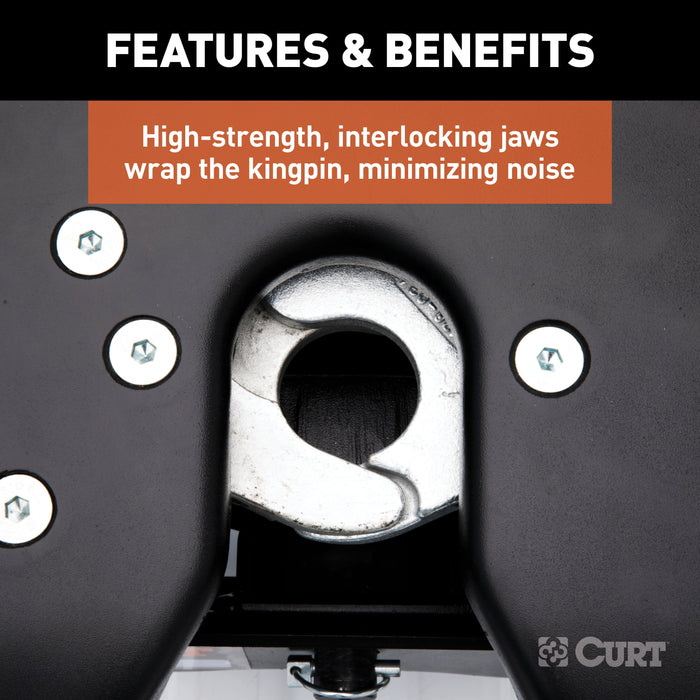 CURT A16 5th Wheel Hitch Head Only, Legs or Roller Required, 16,000 lbs Model 16520