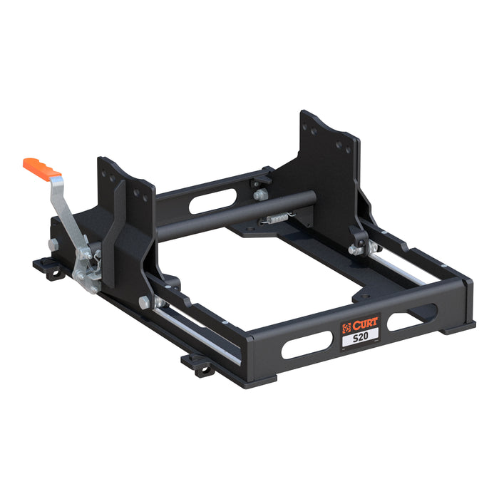 CURT S20 Sliding 5th Wheel Hitch for Short Bed Trucks, 20,000 lbs (Head Required) Model 16564