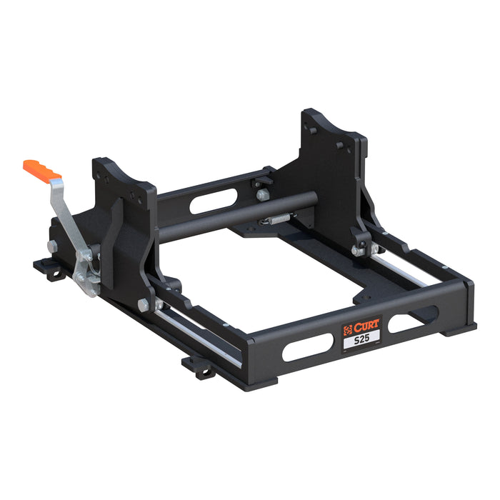 CURT S25 Sliding 5th Wheel Hitch for Short Bed Trucks, 25,000 lbs (Head Required) Model 16574