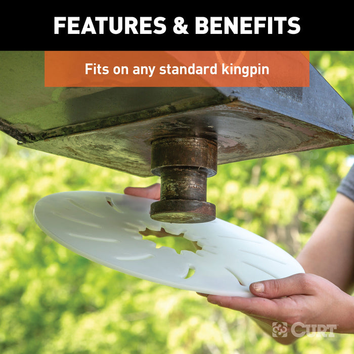 CURT 5th Wheel Hitch Lube Plate, 12-Inch Diameter Model 16722