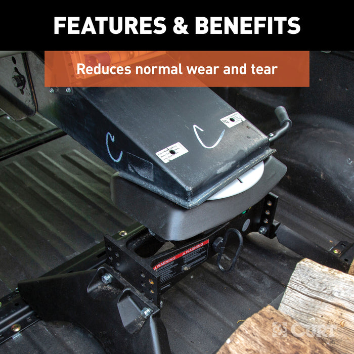 CURT 5th Wheel Hitch Lube Plate, 12-Inch Diameter Model 16722